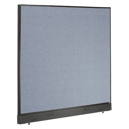 Interion By Global Industrial Interion Electric Office Partition Panel, 60-1/4inW x 46inH, Blue 240226EBL